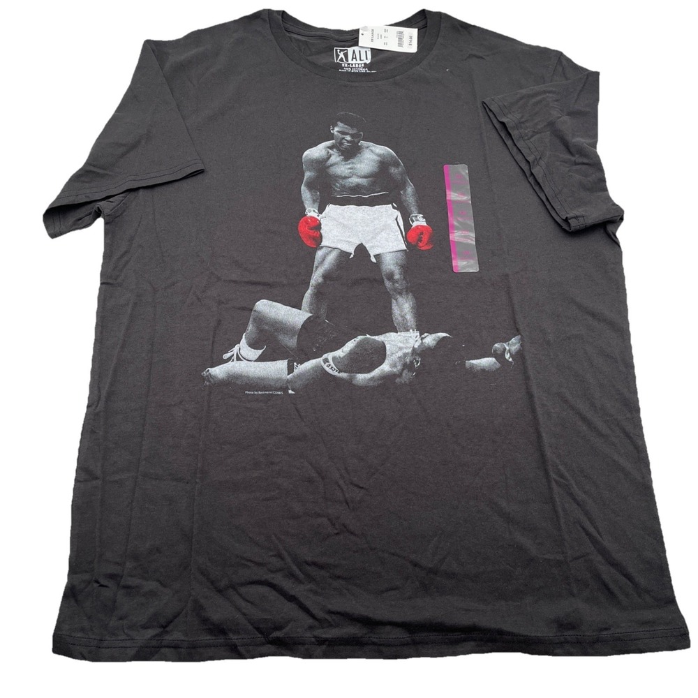 Muhammad Ali Boxing Champ Red Gloves Sonny Liston Knockout Men's T Shirt ‎ XXL